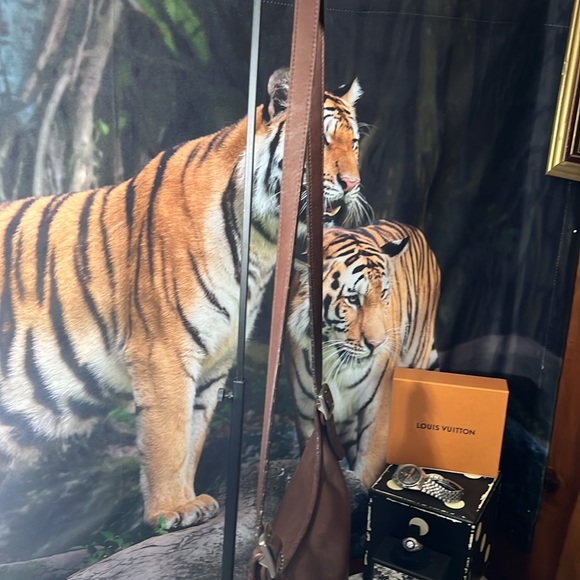 Coach Vintage chocolate brown leather crossbody saddle bag Unisex in GUC - Picture 5 of 17